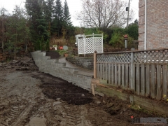 Interlock Landscaping Retaining Wall and Flower Bed by jamROCK Ltd. - Ottawa, Ontario
