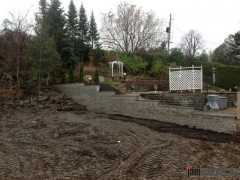 Interlock Landscaping Retaining Wall and Flower Bed by jamROCK Ltd. - Ottawa, Ontario